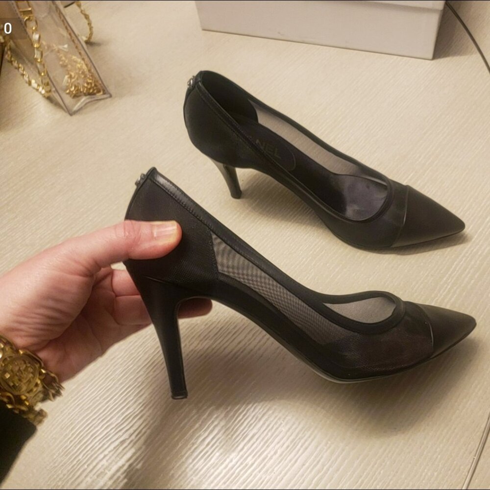 Chanel Interlocking CCs Heels mesh size 38.5